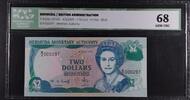 BERMUDA 2 DOLLARS BRITISH ADMINISTRATION. -