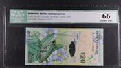 BERMUDA 20 DOLLARS BRITISH ADMINISTRATION. -