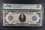 USA FEDERAL RESERVE NOTE KANSAS CITY 10 DOLLARS 1914 PMG 25