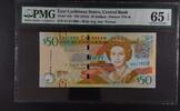 EAST CARIBBEAN STATES 50 DOLLARS 2015 EAST CARIBBEAN STATES. PMG 65 EPQ 109,00 EUR  zzgl. 15,00 EUR Versand