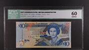 EAST CARIBBEAN STATES 10 DOLLARS BRITISH ADMINISTRATION -