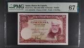 SPAIN 50 PESETAS BANK OF SPAIN - MADRID. Serie A. S. Rusinol. -