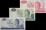 New Zealand 1975-1977 Rare, Knight signature, uncirculated set unz