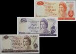 New Zealand 1975-1977 Rare, Knight signature, uncirculated set unz