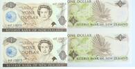 New Zealand One Dollar 2017 Aufdrucke der aufeinanderfolgenden Pair Auckland Conference unz