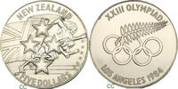 New Zealand 5 Dollars 1984 Olympische Spiele in Los Angeles PP 55,00 EUR  zzgl. 17,00 EUR Versand