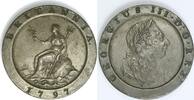 Great Britain Twopence Große und schwere 'Cartwheel'-Münzprägung von George III -