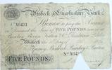 England 5 Pounds Wisbech & Lincolnshire -