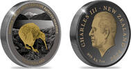 New Zealand 2 Dollars 2024 King Charles III PP