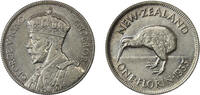 New Zealand Florin 1933 aUNC-EF 68,00 EUR  zzgl. 17,00 EUR Versand