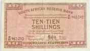 South Adfrica 10 Shillings 1946 Reserve Bank De Kock s