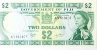 Fiji 2 Dollars Fidschi First Issue Two Dollars -