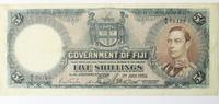 5 Shillings 1950 George VI Fijian Banknote s