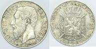 Belgium 50 Centimes König Leopold II., 1865 - 1909. -