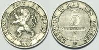 Belgium 5 Centimes Französische Titel Stichtagsmünze in hoher Qualität -
