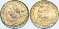 Great Britain Farthing Königin Victoria Young Head Coinage -
