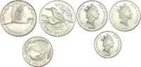 New Zealand One & Two dollar 1990-1993 PP 100,00 EUR  zzgl. 17,00 EUR Versand