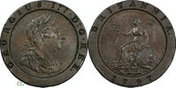 United Kingdom Twopence König George III, Wagenrad Twopence -