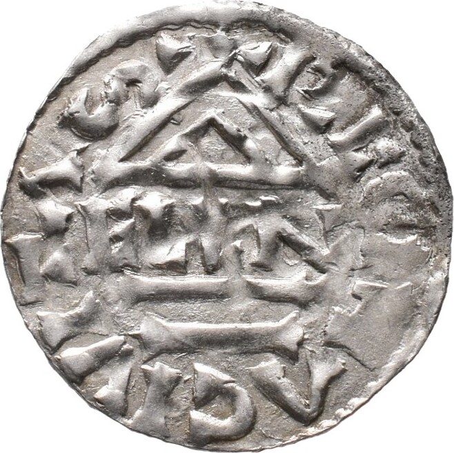 Regensburg Herzogtum Pfennig. Heinrich II. der Friedfertige 985995