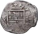 Spanien Cob 4 Reales SV, Sevilla. Philip III. 1598-1621. Ship Treasure. Sehr schön