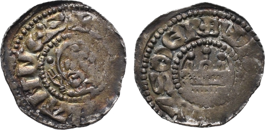 Pommern Denar o. J. Bogislaw II. und Kasimir II. 11871220. Von großer