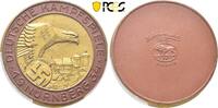 Drittes Reich Porzellanmedaille Preismedaille der Stadt Nürnberg bei den Deutschen Kampfspielen. -