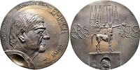 Kunstmedaillen, Weißmetall-Gussmedaille Güttler, Peter Götz. Zum 70 Geburtstag von Dr. med. vet. Helmut Emrich. -