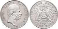 Sachsen 5 Mark Georg 1902-1904. -