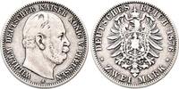 Preussen 2 Mark Wilhelm I. 1861-1888. -