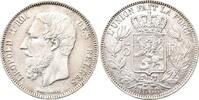 Belgien 5 Francs Leopold II. 1865-1909. -