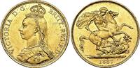 Großbritannien 2 Pounds Victoria 1837-1901. Jubilee head. -