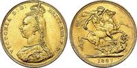 Großbritannien Sovereign Victoria 1837-1901. Jubilee head. -