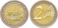 Monaco 2 Euro 800 Jahre Bau des ersten Schlosses auf dem Felsen von Monaco. -