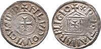 Frankreich Karolinger Denar, unbestimmte Münzstätte (wahrscheinlich Mailand). Ludwig der Fromme 814-840. -