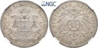 Hamburg Stadt 5 Mark 1913 J. Vorz&uuml;glich/ NGC AU 58 195,00 EUR kostenloser Versand