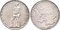 Drittes Reich Silbermedaille Auf die Volksabstimmung im Saarland. -