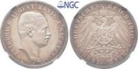 Sachsen 3 Mark 1910 E. Friedrich August III. 1904-1918. Polierte Platte ... 1650,00 EUR kostenloser Versand