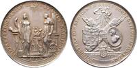 Niederlande Amsterdam Silbermedaille Auf die Silberhochzeit von Egidius van den Bempden und Agathe Hooft. -