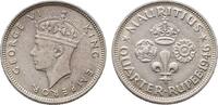 Mauritius 1/4 Rupie George VI. 1936-1952. -