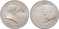 Philippinen Peso Mit Gegenstempel (Countermark) Johannes Paul II 1981. -