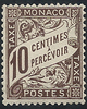 MONACO 10 c brun, the rarest MONACO Postage Due stamp, perfect MNH, U/M.! 10 c  **