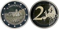 MONACO MONACO 2 euro 800 JAHRE Bau des Schlosses auf dem Felsen. 2 euro 2015 PP