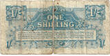 British Armed Forces 1 Shilling 1948 (1956) 3rd series - Suez Canal Crisis F (Tape)
