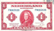 Netherlands 1 Gulden Queen Wilhelmina - American Banknote Company -