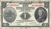Netherlands Indies 1 Gouvernementsgulden / Roepiah Queen Wilhelmina -