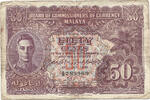 Malaya 5 Cents King George VI - De La Rue -