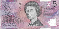 Australia 5 Dollars Queen Elizabeth II - Polymer -