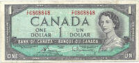 Canada One Dollar Canadian Bank Note Company - Queen Elizabeth II -