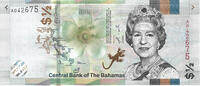 Bahama's 1/2 Dollar Queen Elizabeth II -