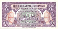 British Armed Forces 3 Pence 1st Series -